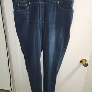 Slim Factor Stretch Ankle by Investments Plus, Denim NWOT 2X